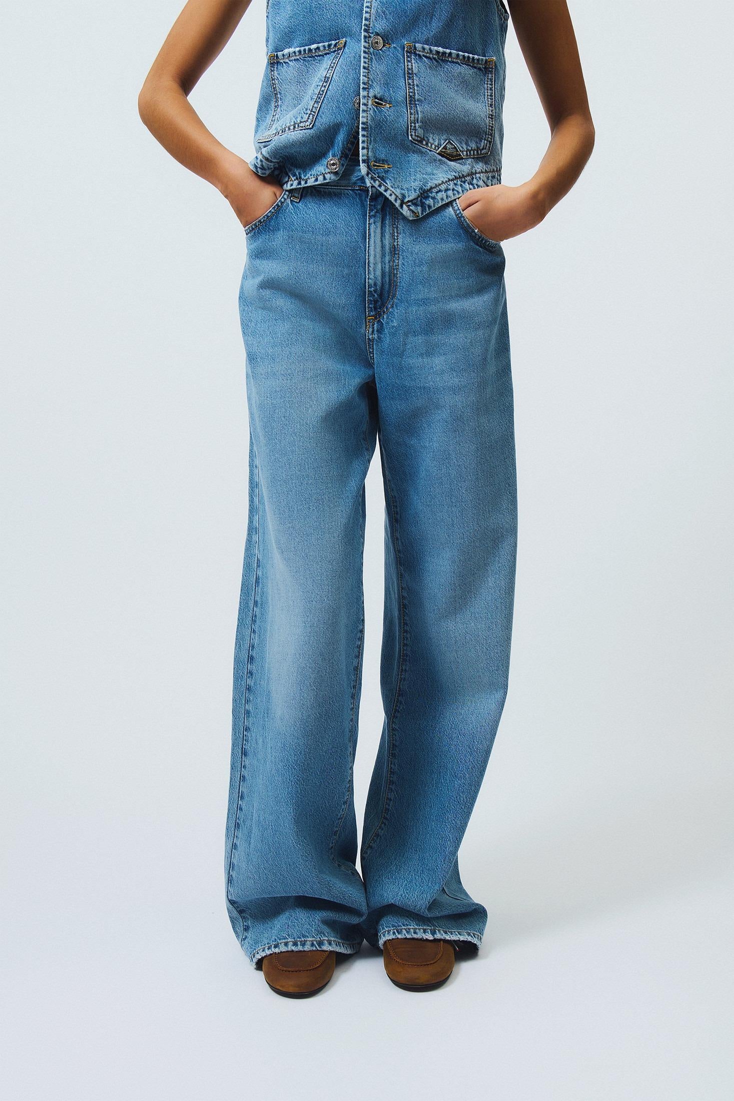 Jeans super wide denim tencel ocean RND354CR531987 C0999 ROY ROGER'S 