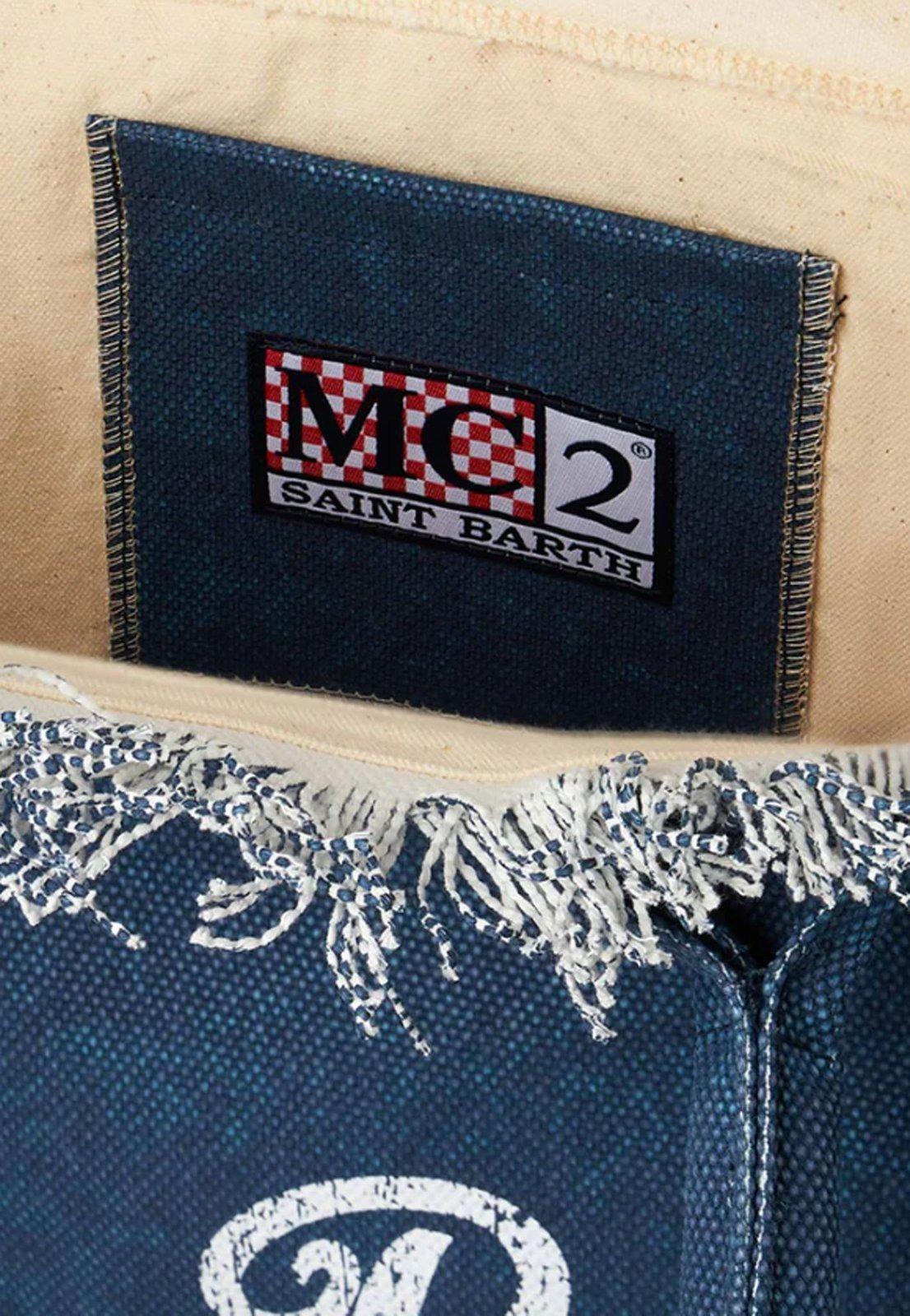 Borsa a tracolla Mc2 Saint Barth Vanity con frange INDIGO VANI001 02582L MC2 SAINT BARTH 