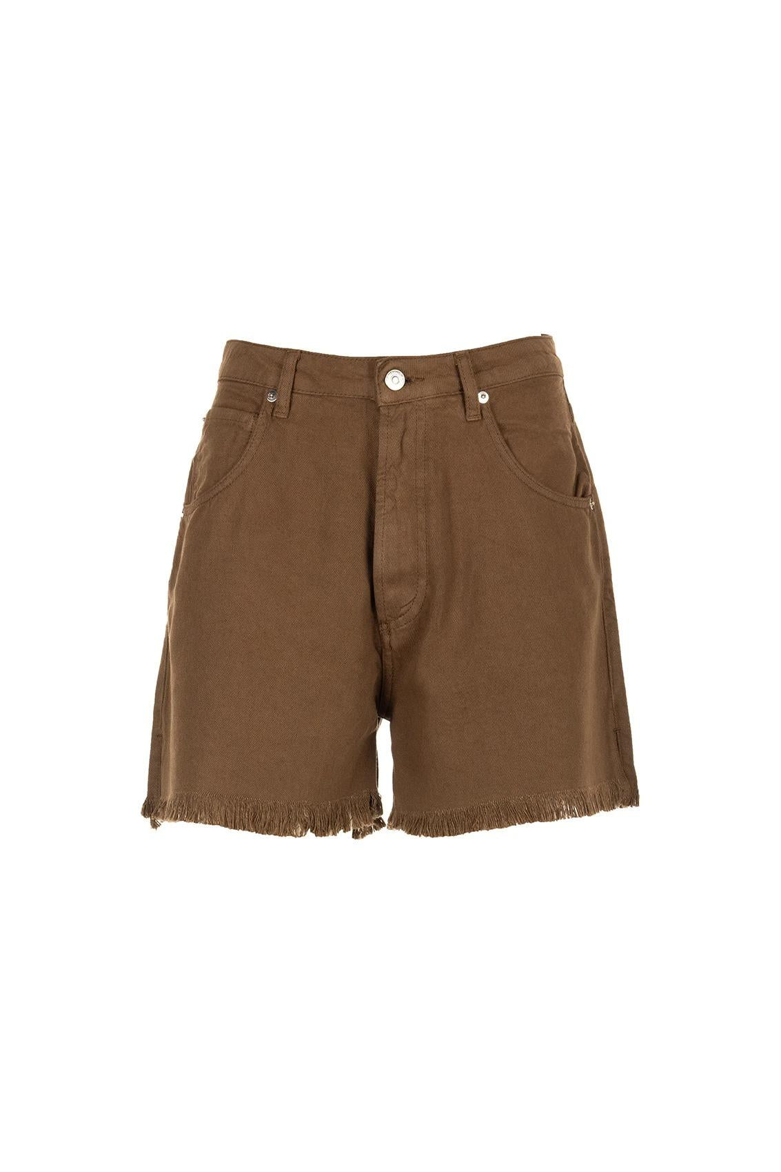 Short Roy Roger's girlfriend light bull tencel old reverse brown RND107P4352716 C0241 ROY ROGER'S 