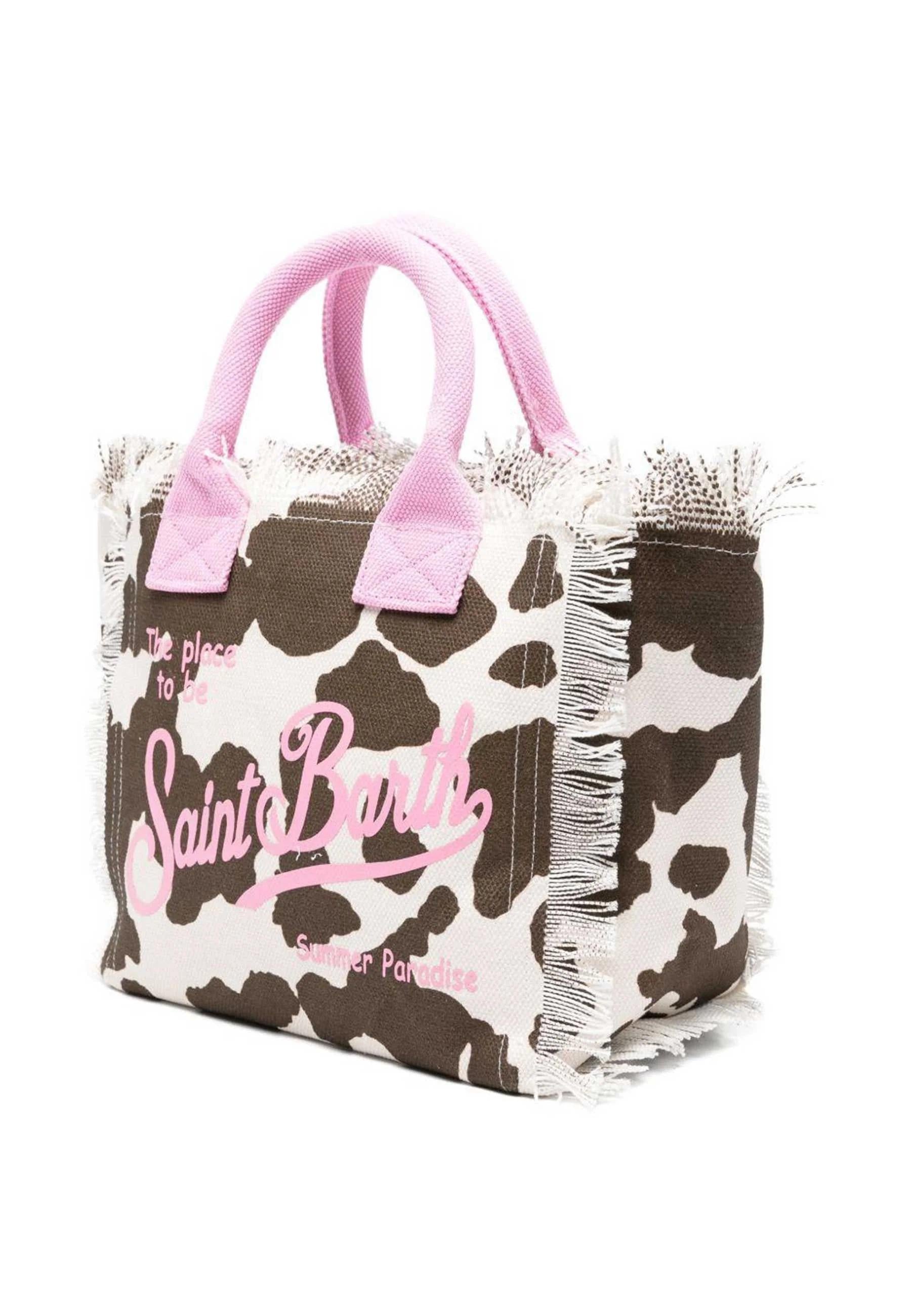 Mc2 saint barth Borsa Colette Effetto Muccato Logo Rosa COL0001 00327L MC2 SAINT BARTH 