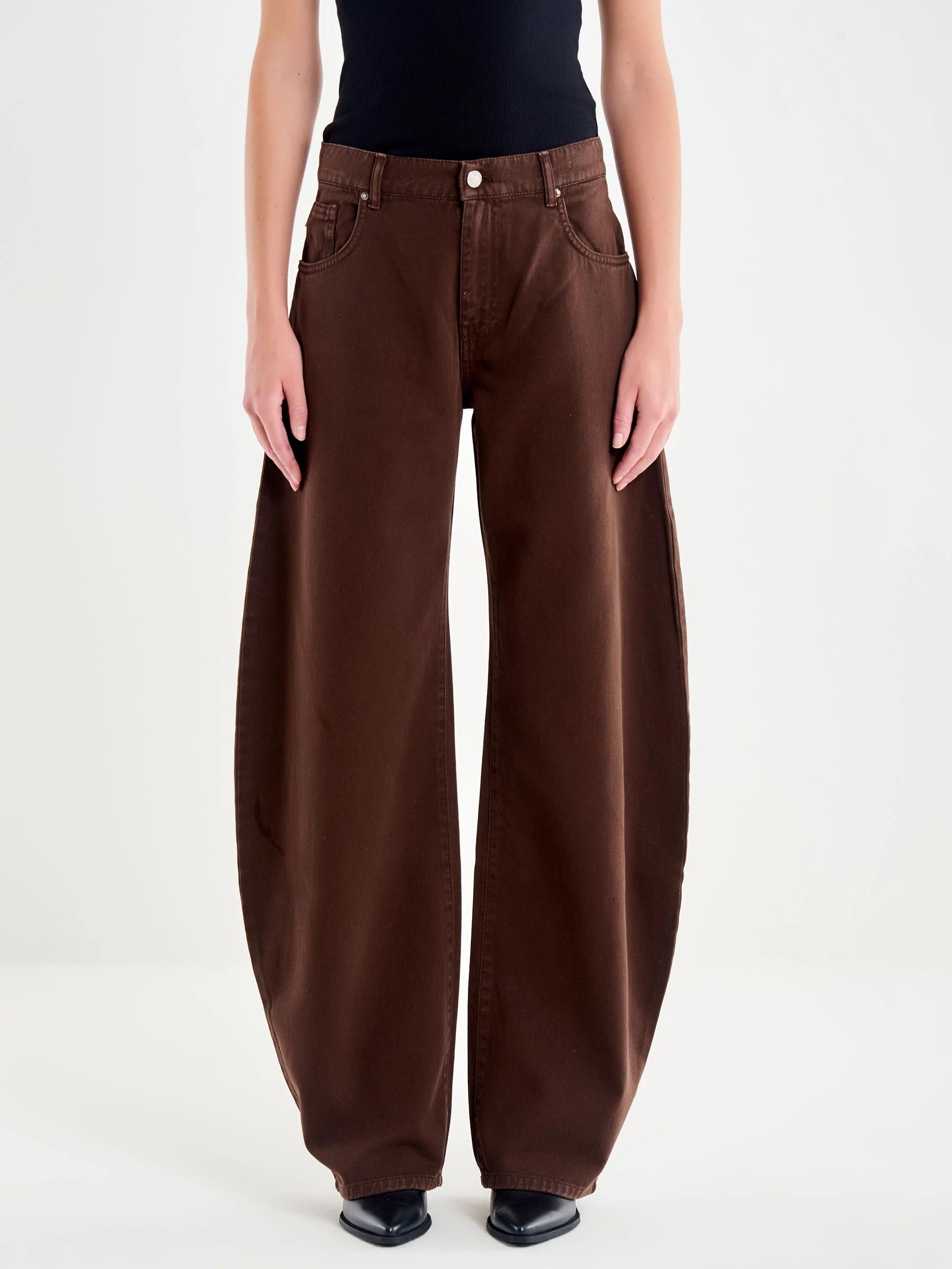 Jeans Denise Barrel Fit Moro DF5110 MARRONE VICOLO 