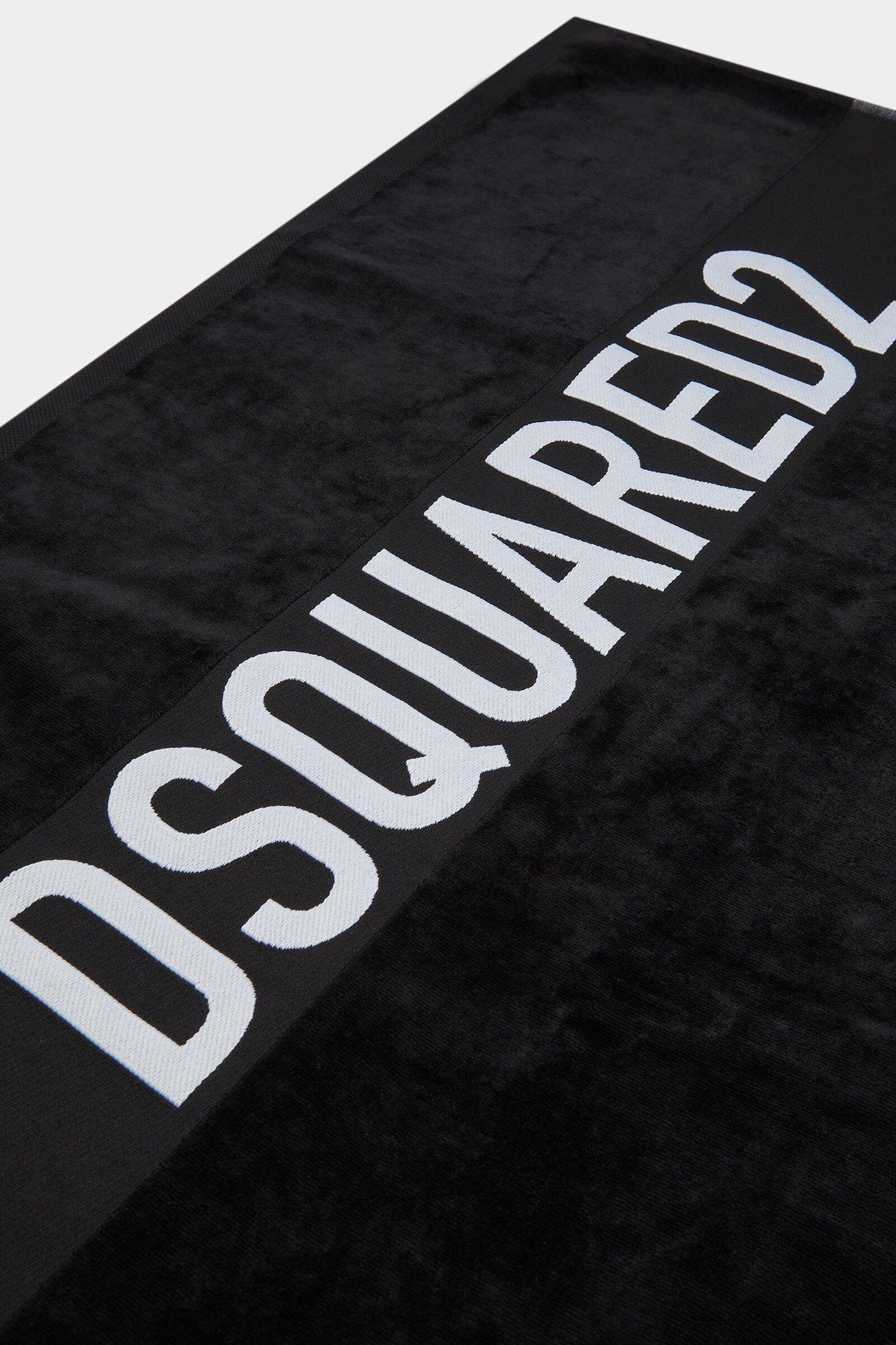 Dsquared2 black beach towel