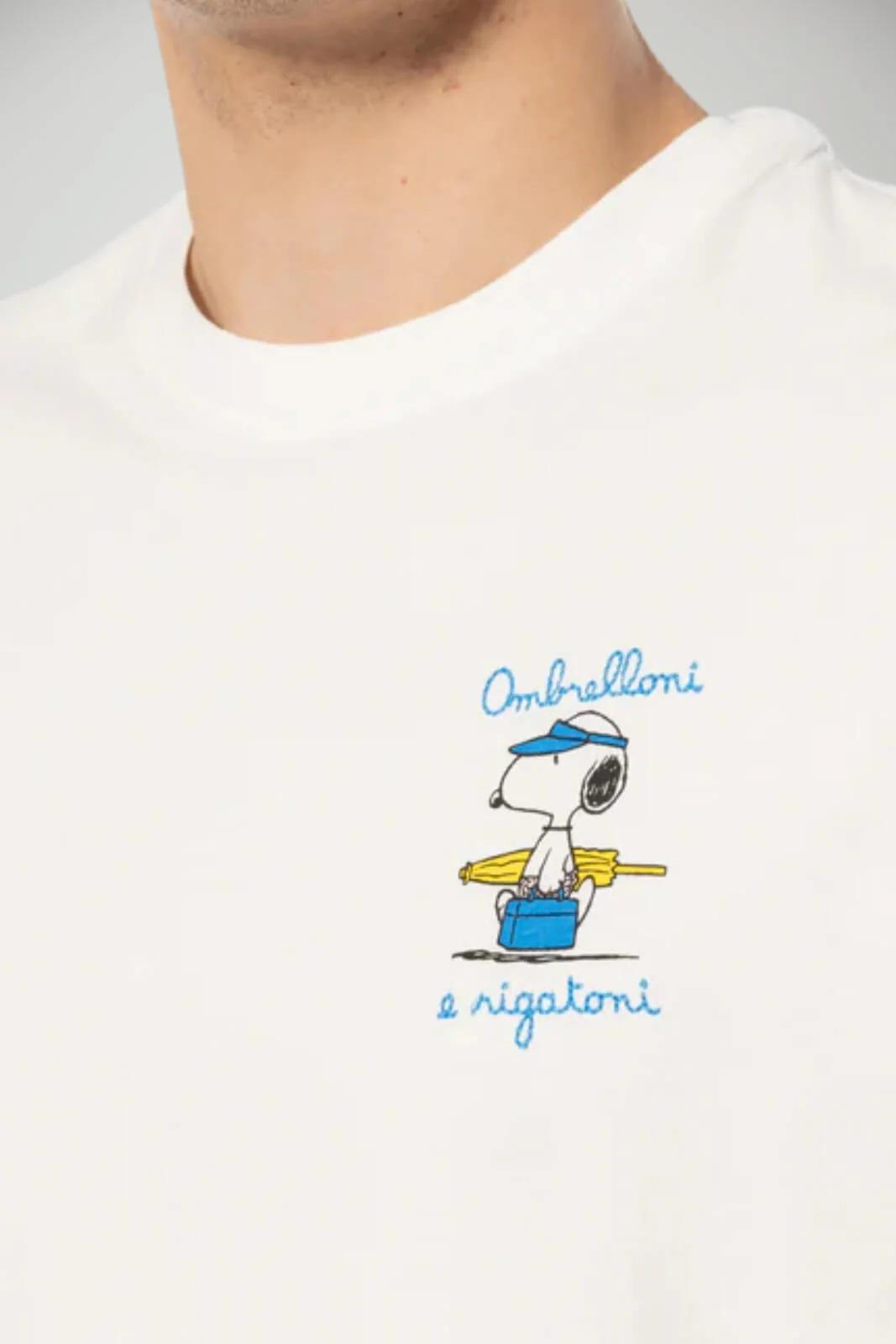 MC2 Saint Barth T-Shirt Uomo Portofino Snoopy Rigatoni POT0001 00754L MC2 SAINT BARTH 