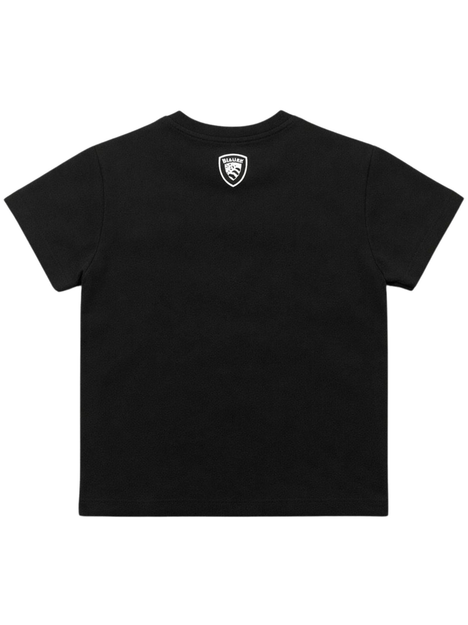 BLAUER T-shirt unisex nera in cotone hardy junior 26SBLKH02525-007558* 999 BLAUER 