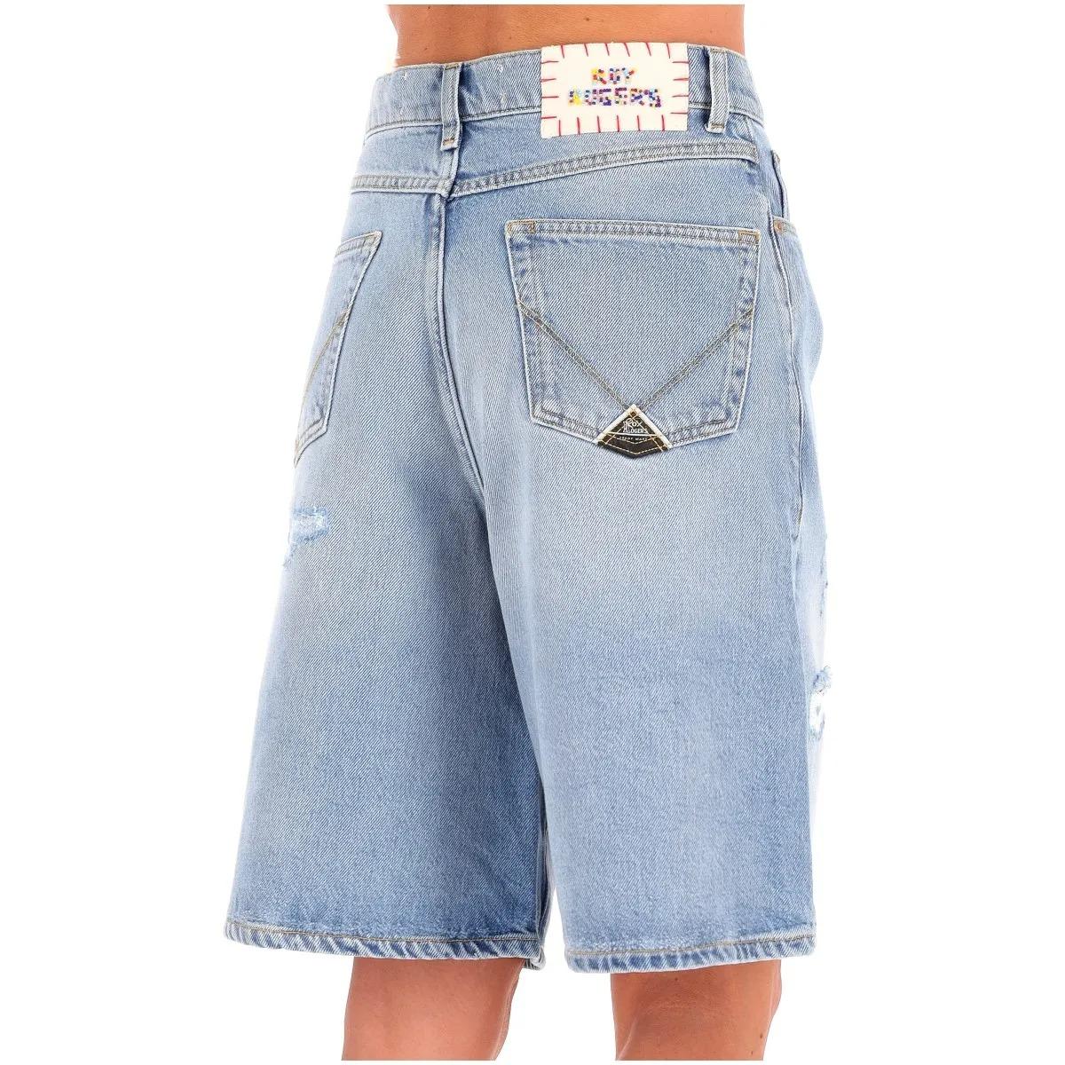 Bermuda Roy Roger's billie old glory denim cotton/viscose localito ROG0126D7033173 C0999 ROY ROGER'S 