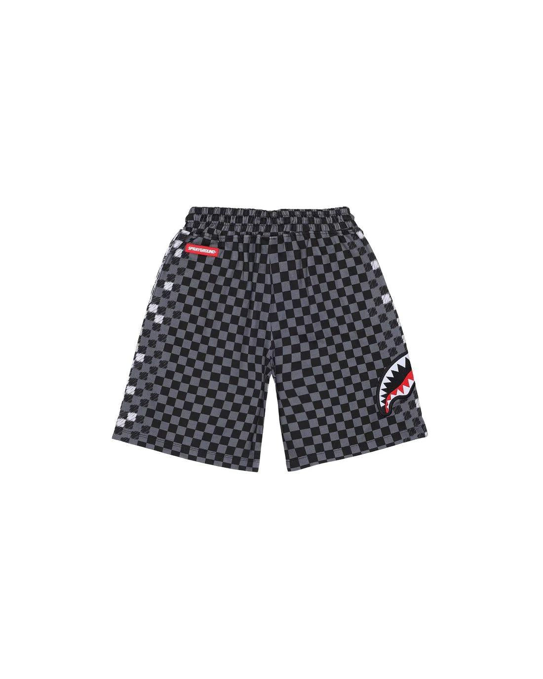 SPRAYGROUND CHECKERED SKETCH SHORTS SPY1412E V.U SPRAYGROUND 
