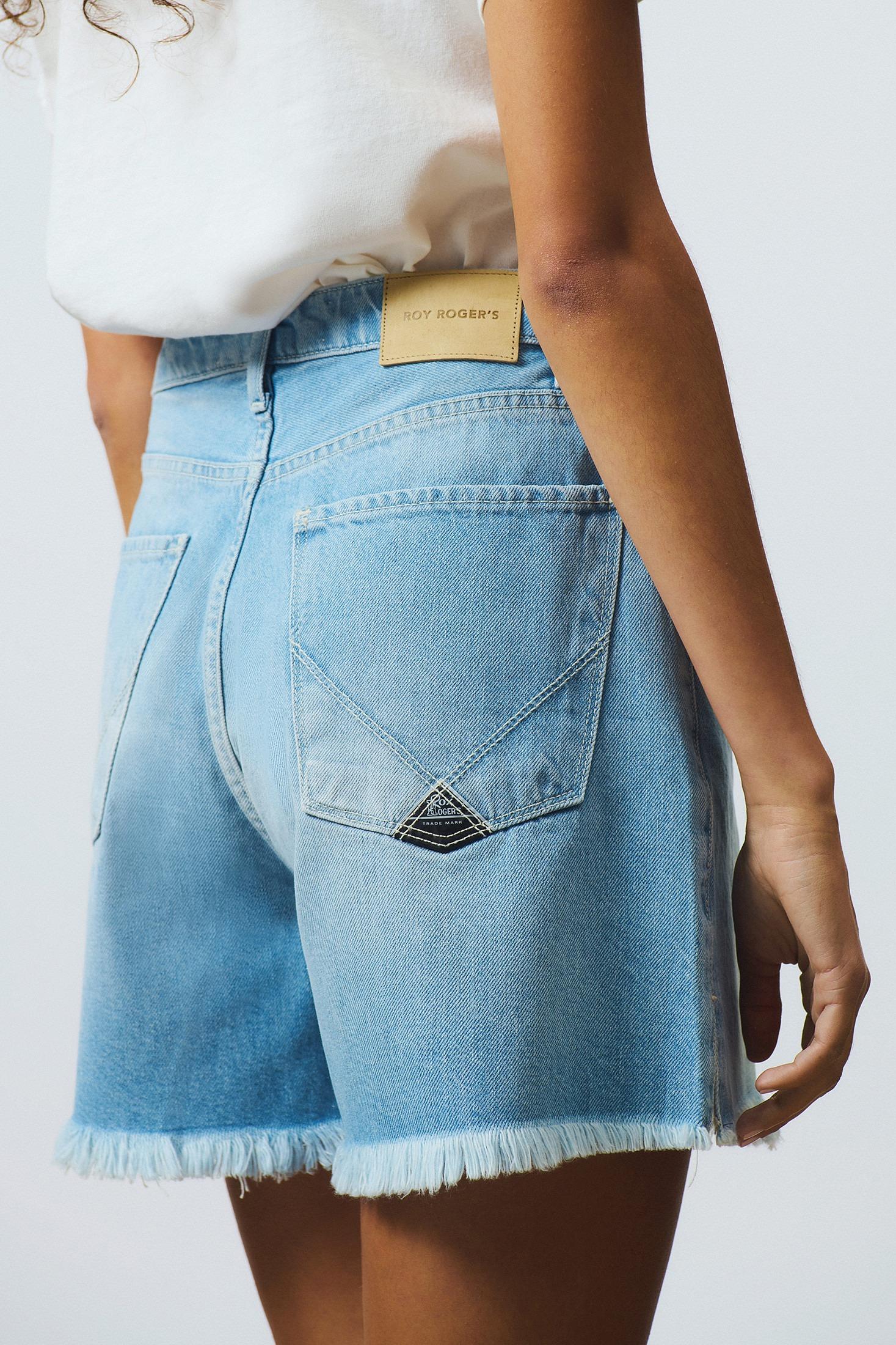 Short Roy Roger's girlfriend recycled denim bora  bora RND107D7213114 C0999 ROY ROGER'S 