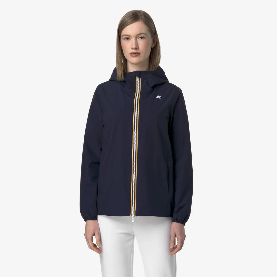 MARGUERITE STRETCH POLY JERSEY<BR/>BLUE DEPTH K8138PW K89 K-WAY 