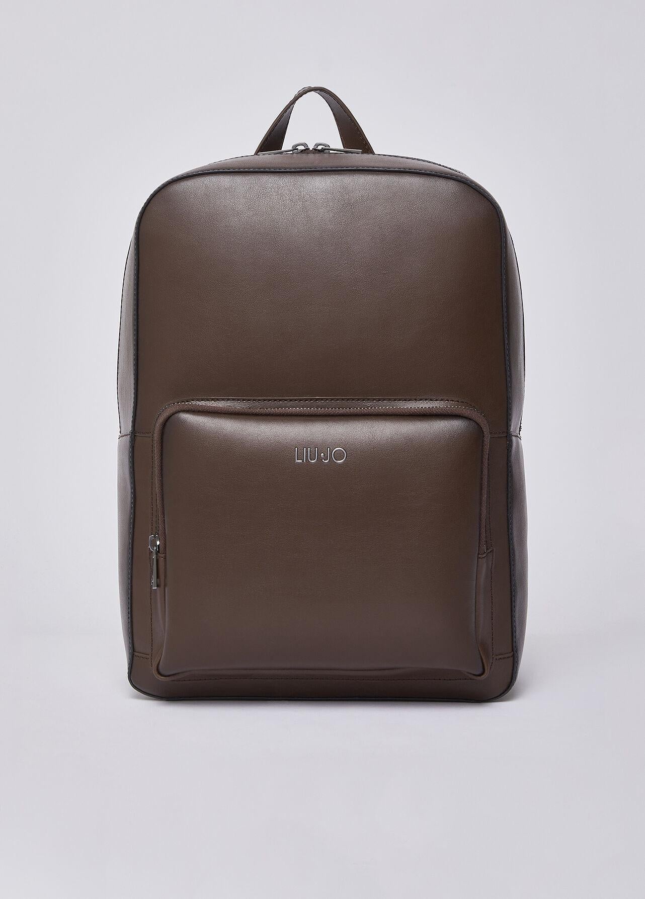 Liu-jo Zaino da uomo in pelle cioccolato QA6248P0424 90840 LIU-JO 