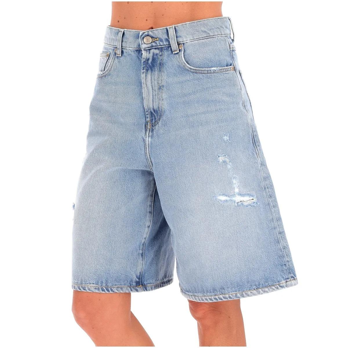 Bermuda Roy Roger's billie old glory denim cotton/viscose localito ROG0126D7033173 C0999 ROY ROGER'S 