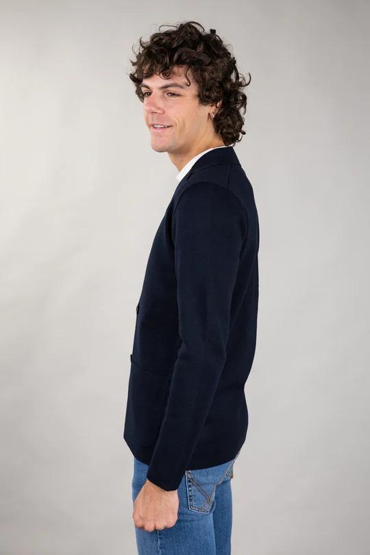 Diktat - Blazer Doppiopetto Merinos DK97113 BLU NOTTE DIKTAT 