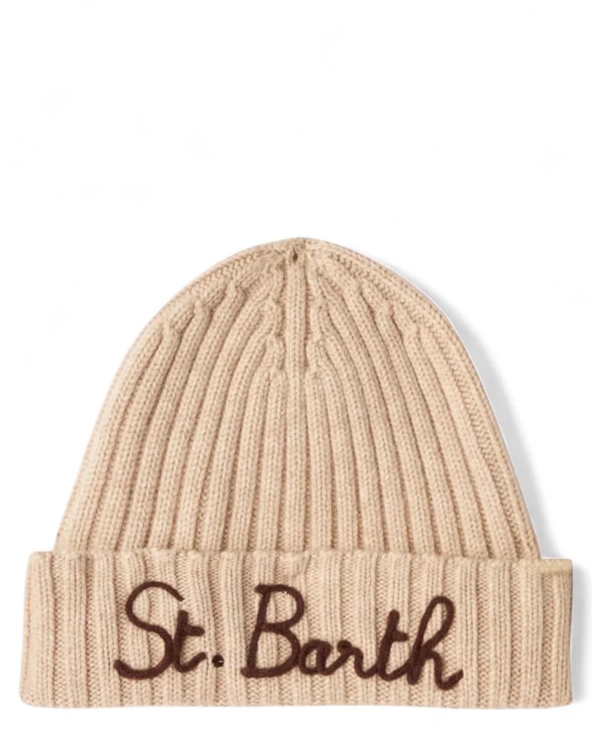 MC2 Saint Barth berretto in lana beige WENG001 03344I MC2 SAINT BARTH 