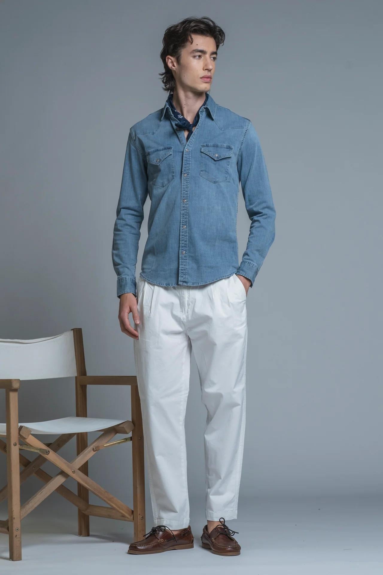 FORD SHIRT WESTERN IN DENIM IM26SSSM-FORD-DEN 232 IMPURE 