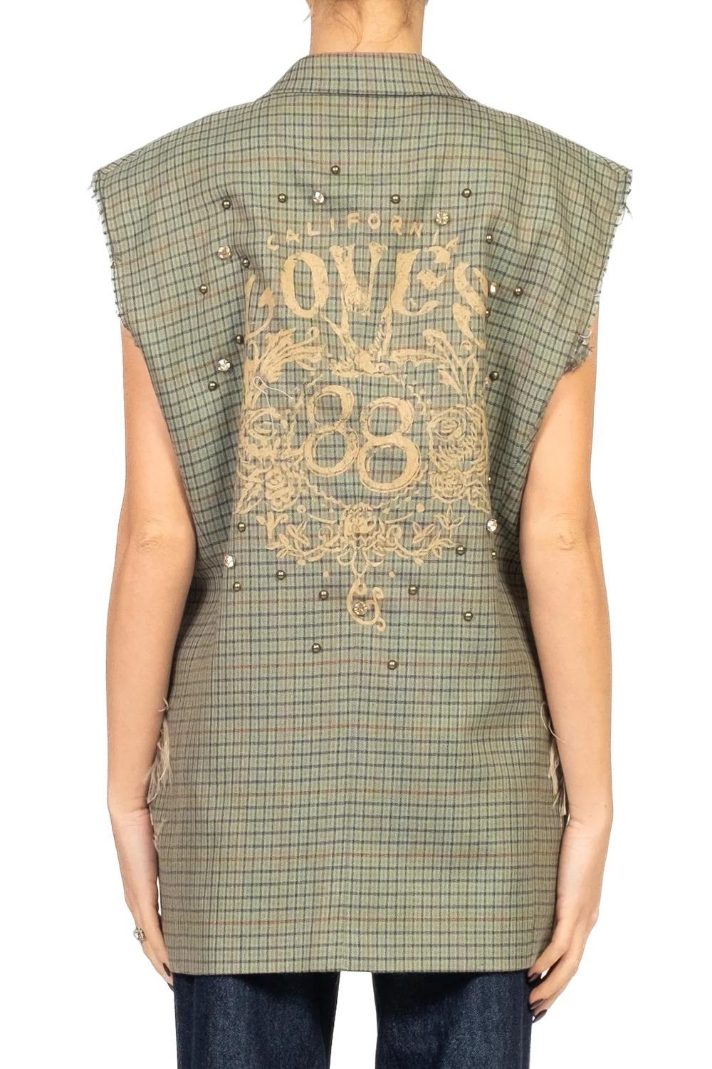 Vicolo - Gilet vintage con piume Art. RF0032 RF0032 VAR.UNICA VICOLO 