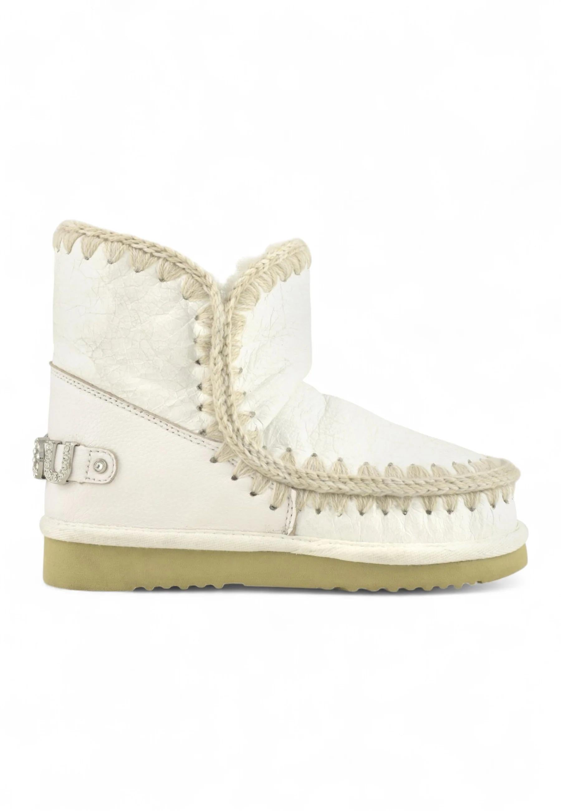 Mou eskimo 18 rhinestones logo - wxwhi waxi white F25-MUFW101036C WXWHI MOu 