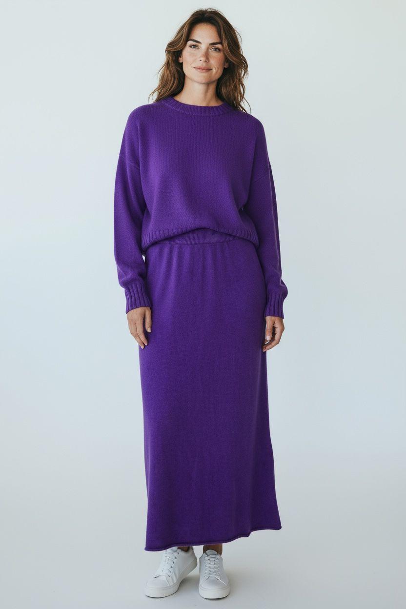 Maglia Crochè collo barca coste croche ciclamino CR09362 269571 CROCHE 