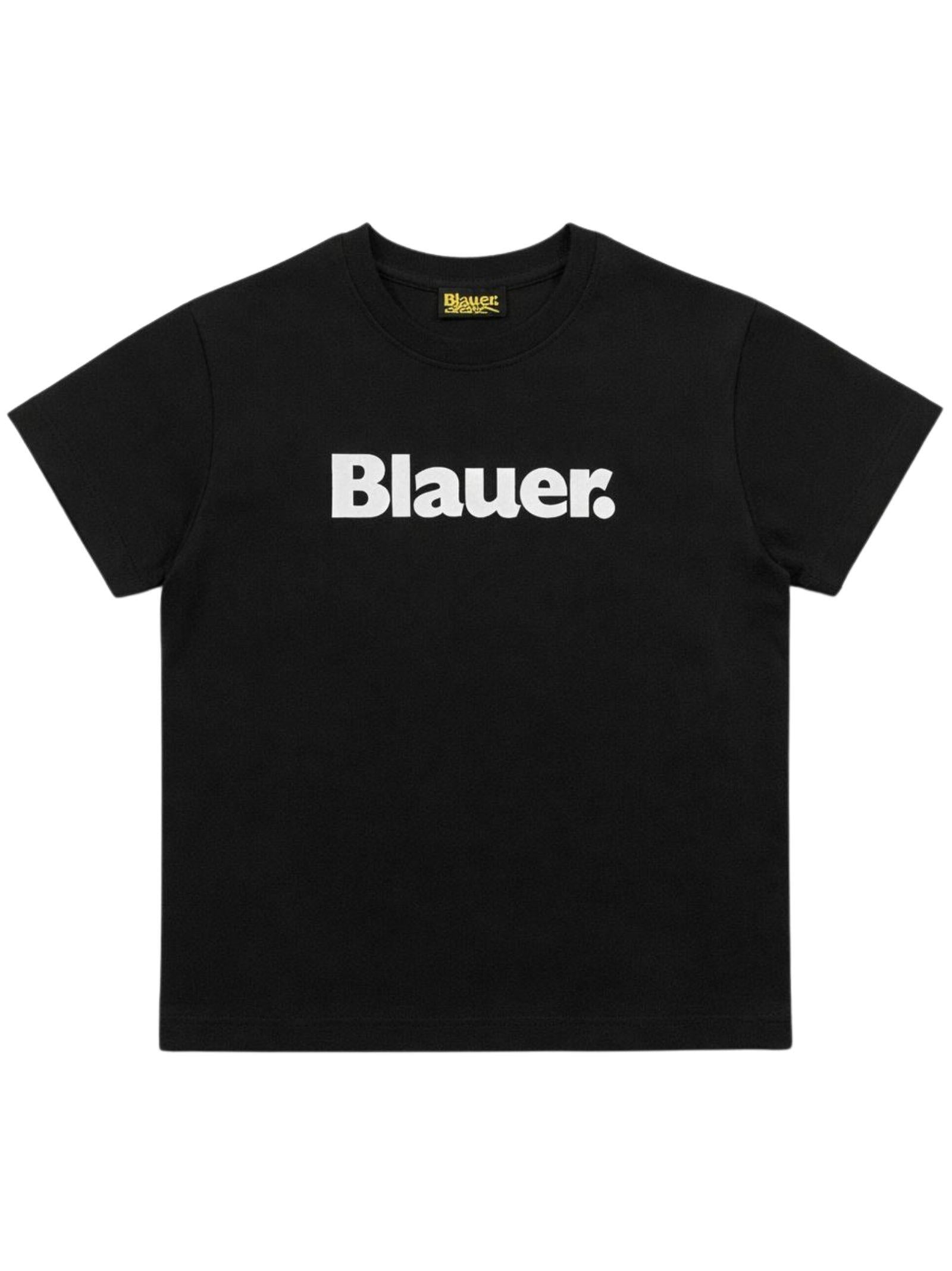 BLAUER T-shirt unisex nera in cotone hardy junior 26SBLKH02525-007558 999 BLAUER 