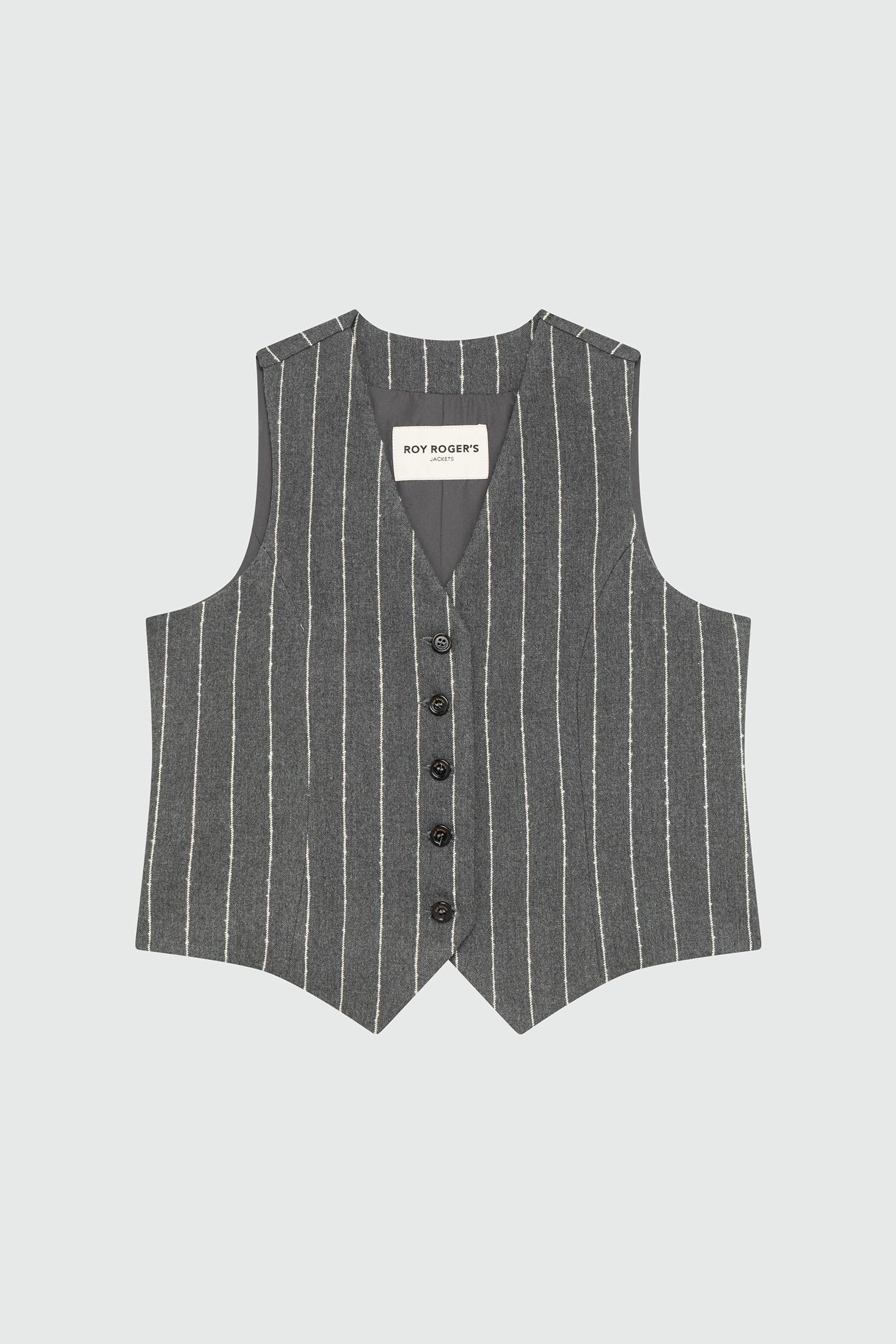 GILET GESSATO IN TWILL RND90136CN53 C0094 ROY ROGER'S 