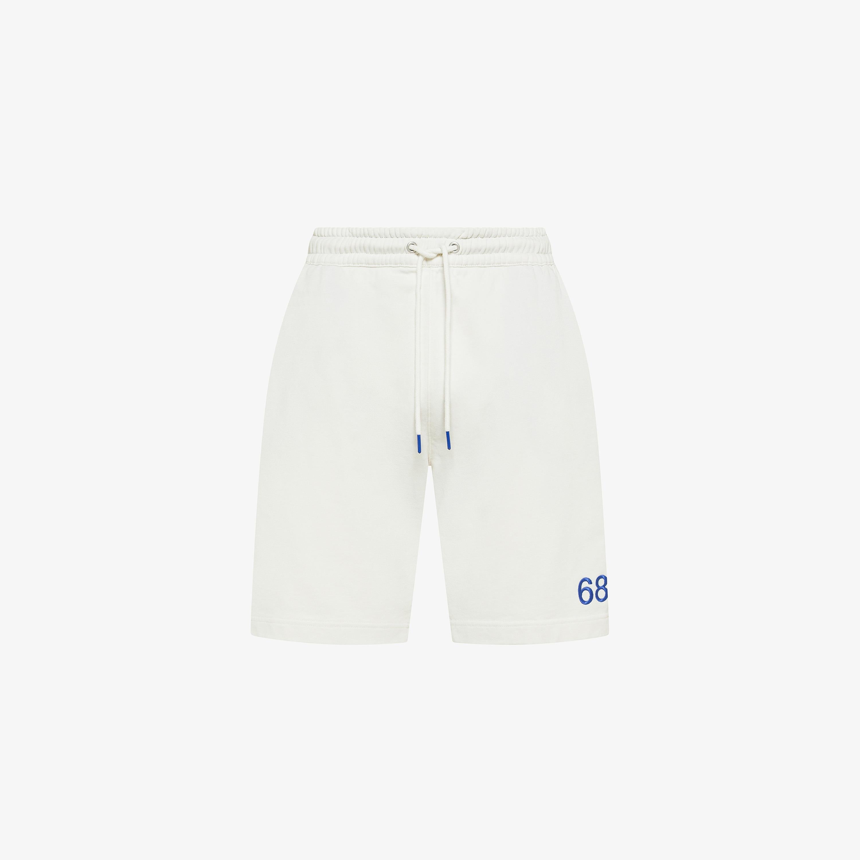 SUN68 Sweatshorts fluo basic fleece Bianco Panna F36140 31 SUN 68 