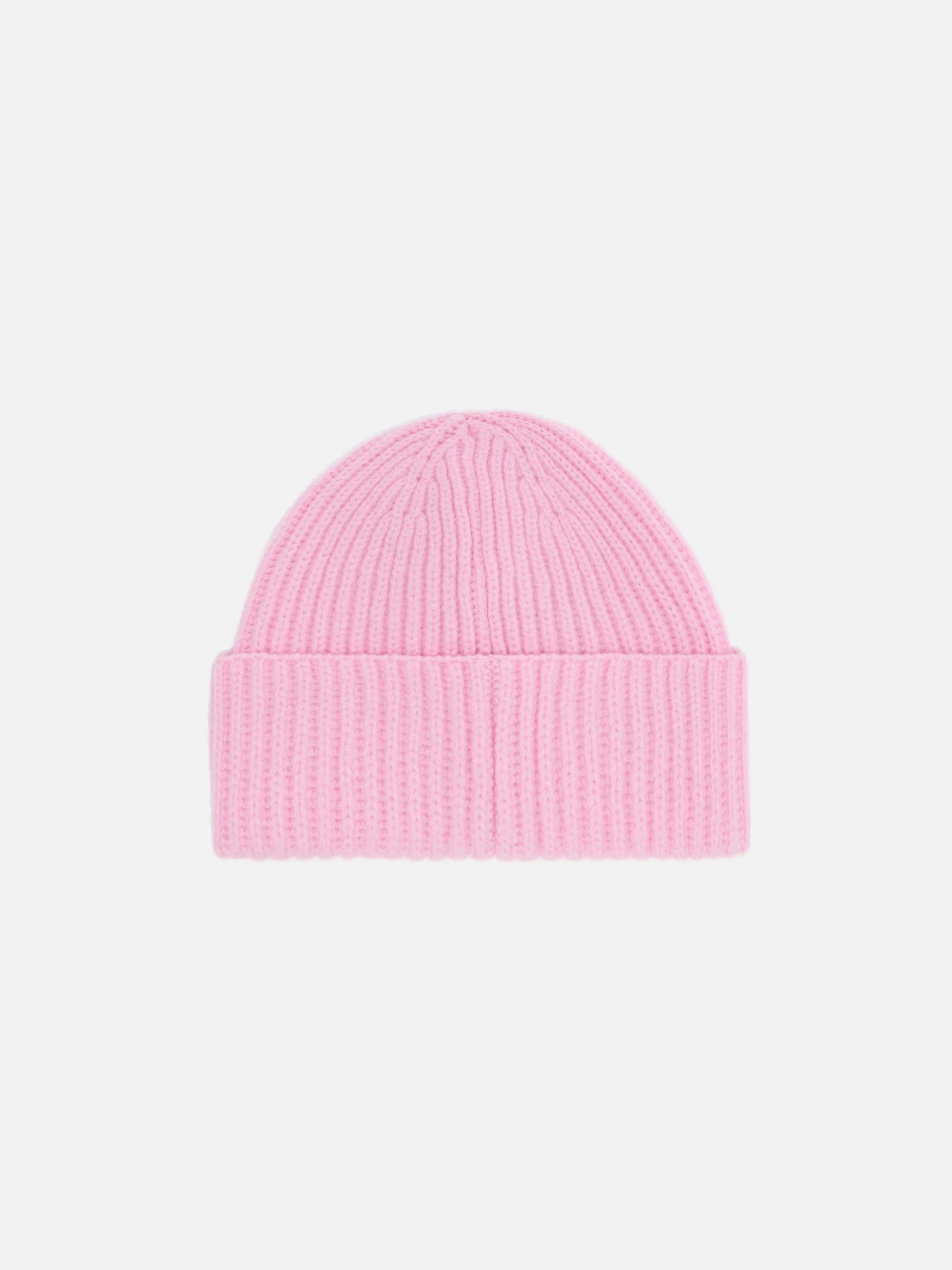 Berretto Moss Jr in maglia rosa a coste con ricamo St. Barth MOS0005 00359I MC2 SAINT BARTH 