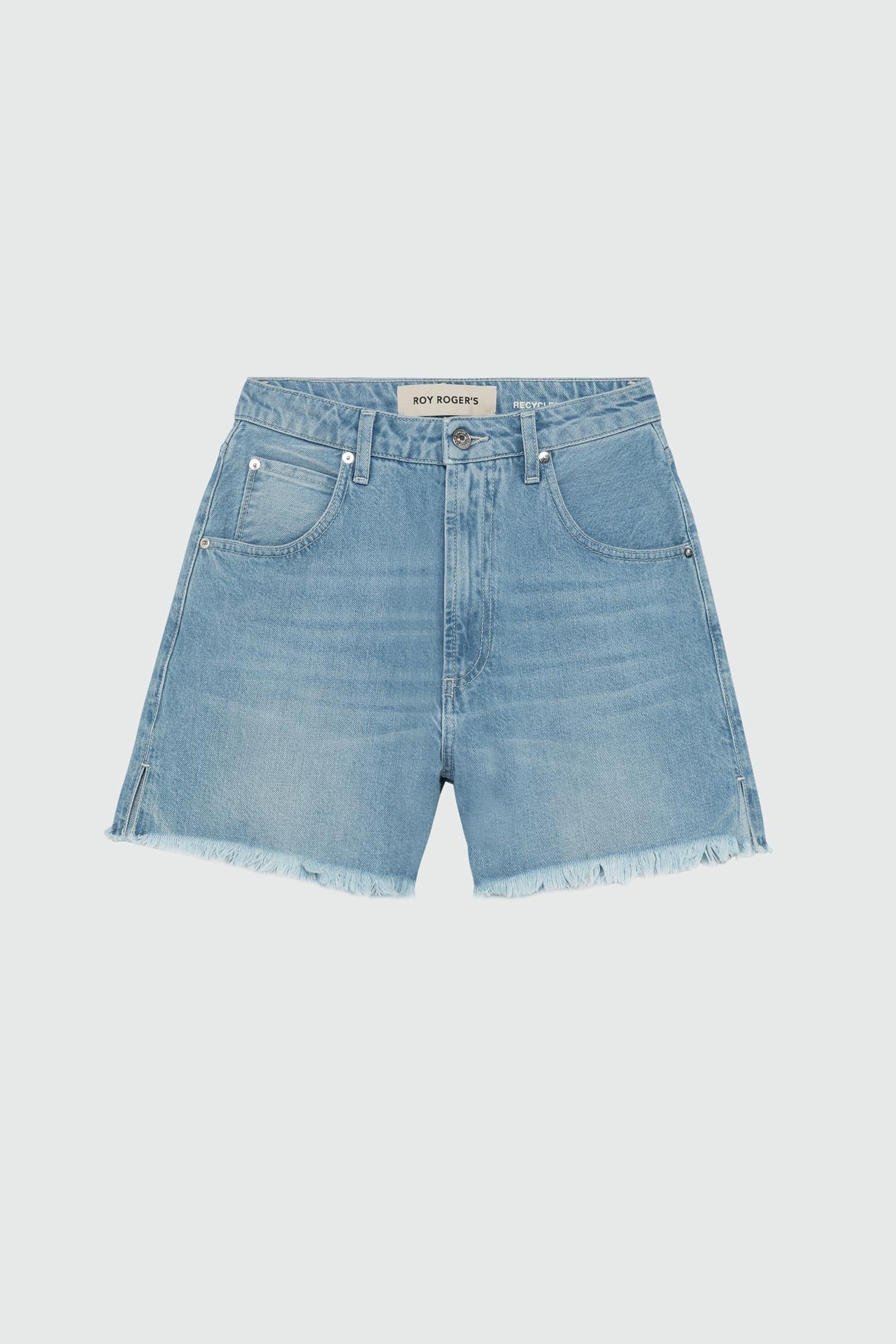 Short Roy Roger's girlfriend recycled denim bora  bora RND107D7213114 C0999 ROY ROGER'S 