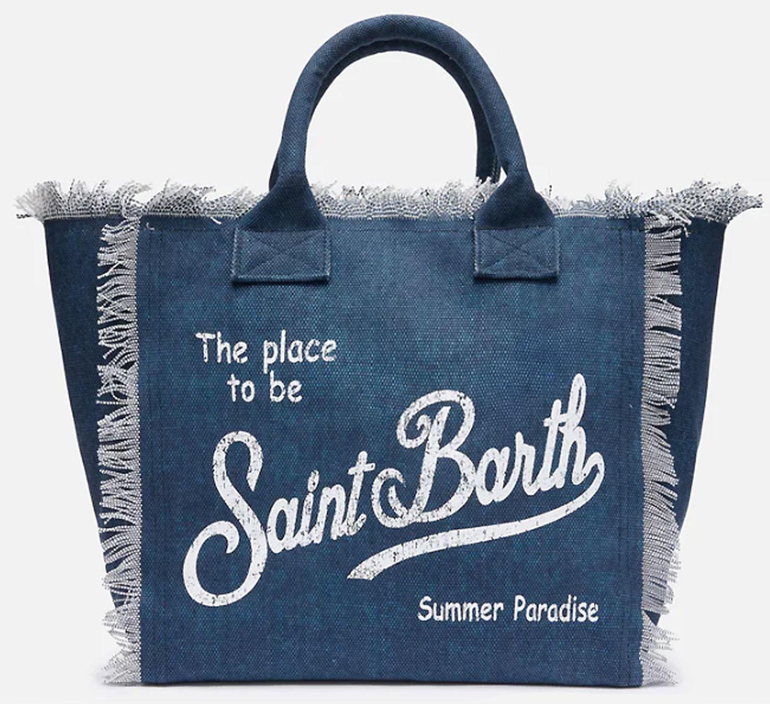 Borsa a tracolla Mc2 Saint Barth Vanity con frange INDIGO VANI001 02582L MC2 SAINT BARTH 