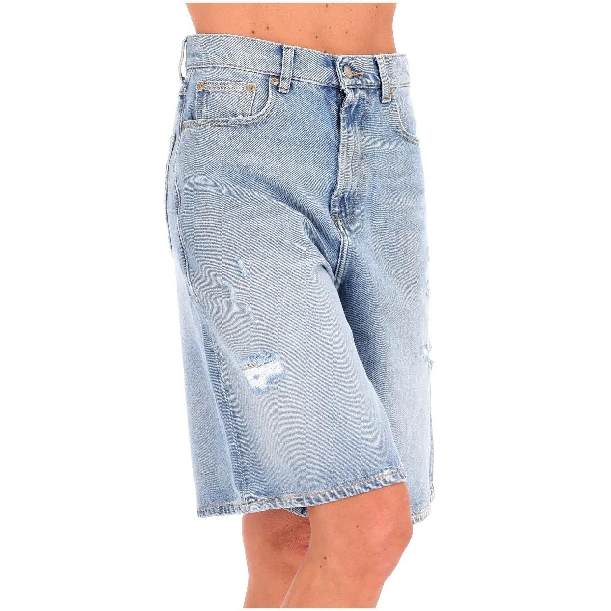 Bermuda Roy Roger's billie old glory denim cotton/viscose localito ROG0126D7033173 C0999 ROY ROGER'S 