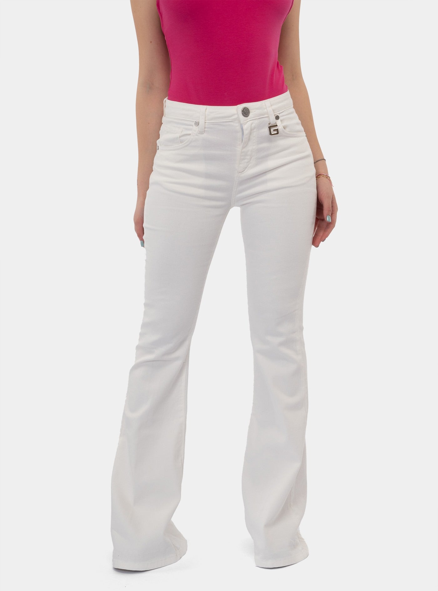 immagine-1-gaelle-pantalone-denim-bianco-pantaloni-gaabw00326-mtfi0002-bii01