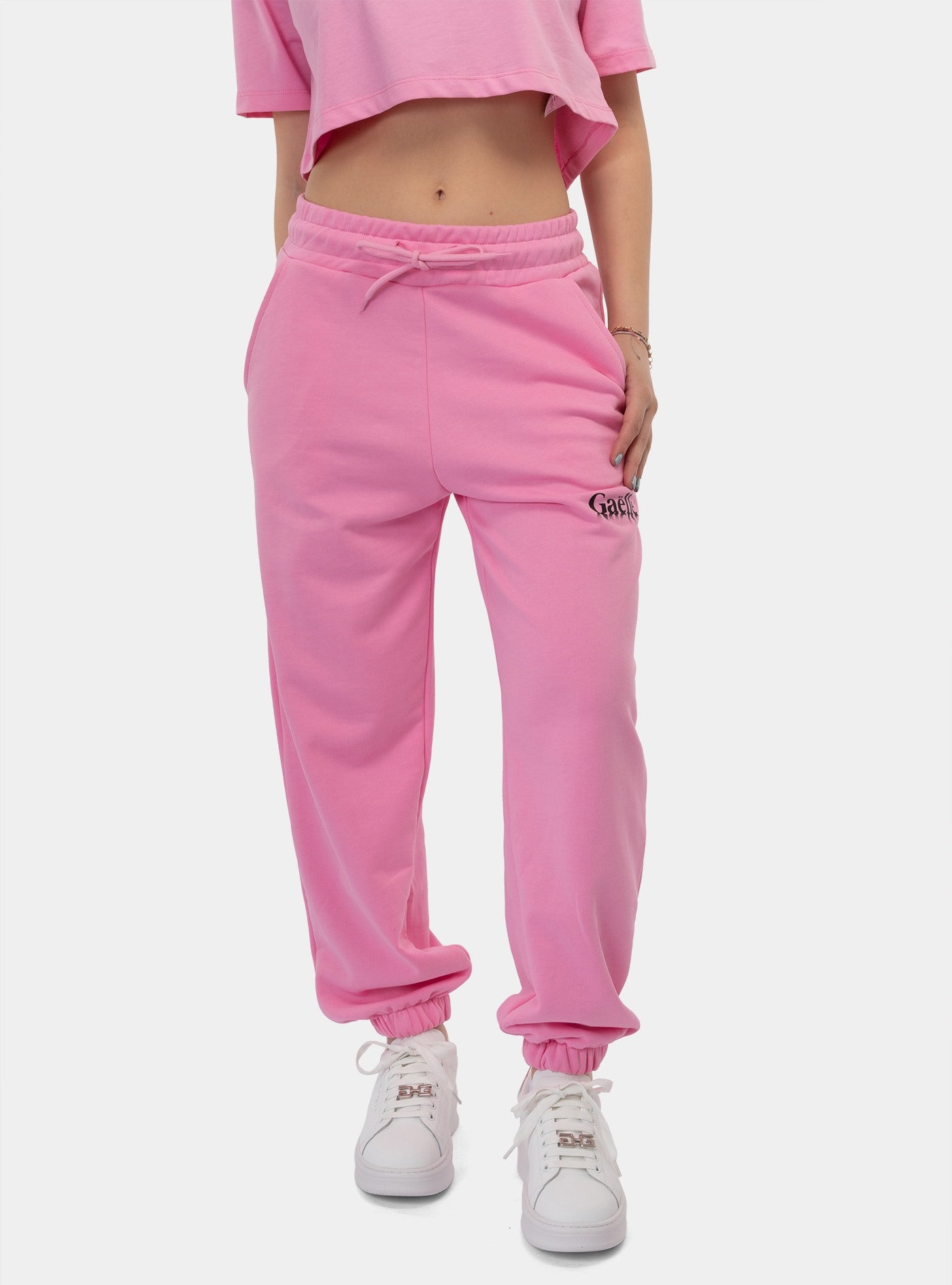 immagine-1-gaelle-pantalone-felpa-rosa-fenicottero-pantaloni-gaabw00388-ptts0032-ro04