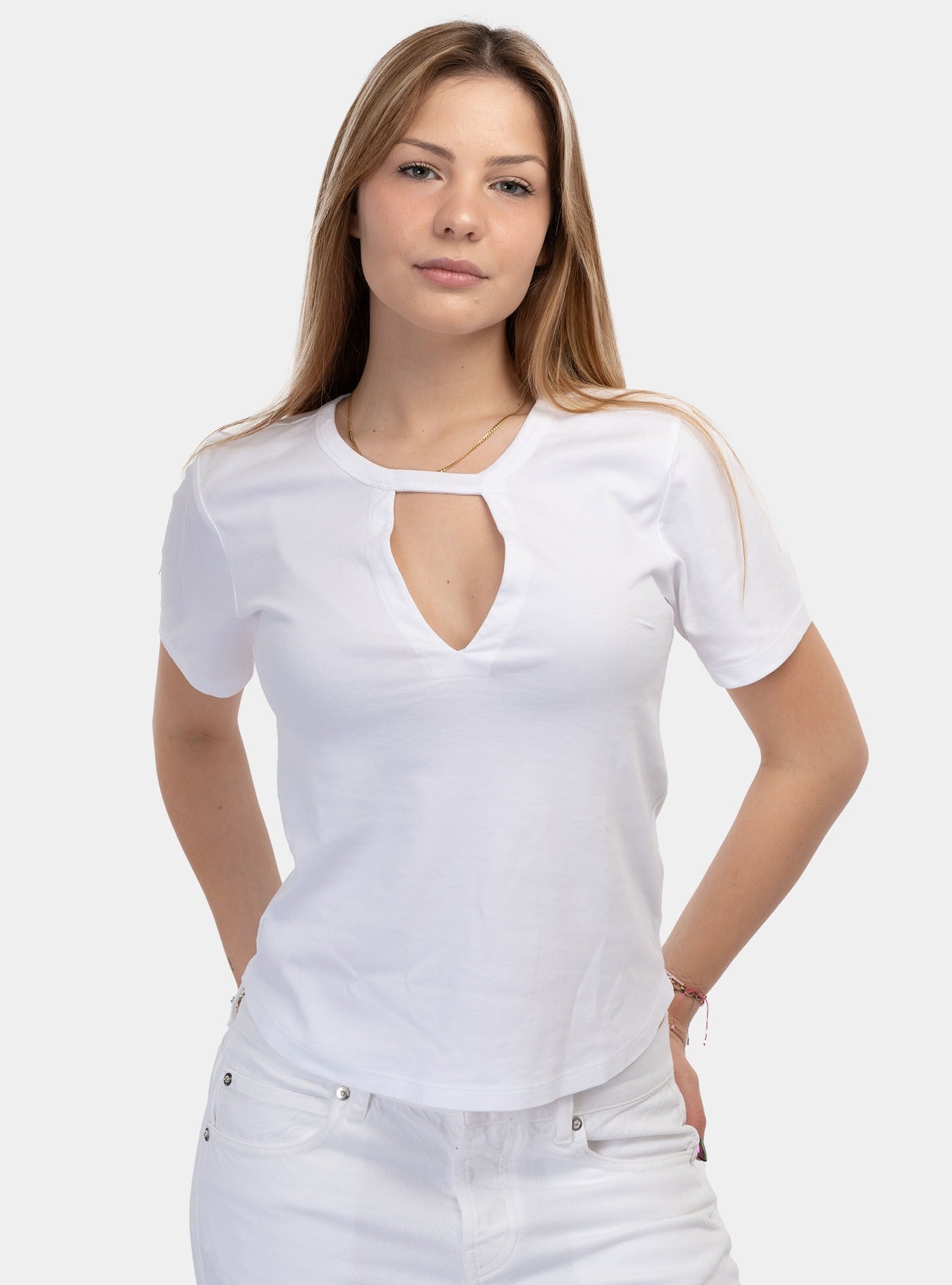 immagine-1-roy-rogers-t-shirt-new-v-woman-white-t-shirt-rnd90030-c0069