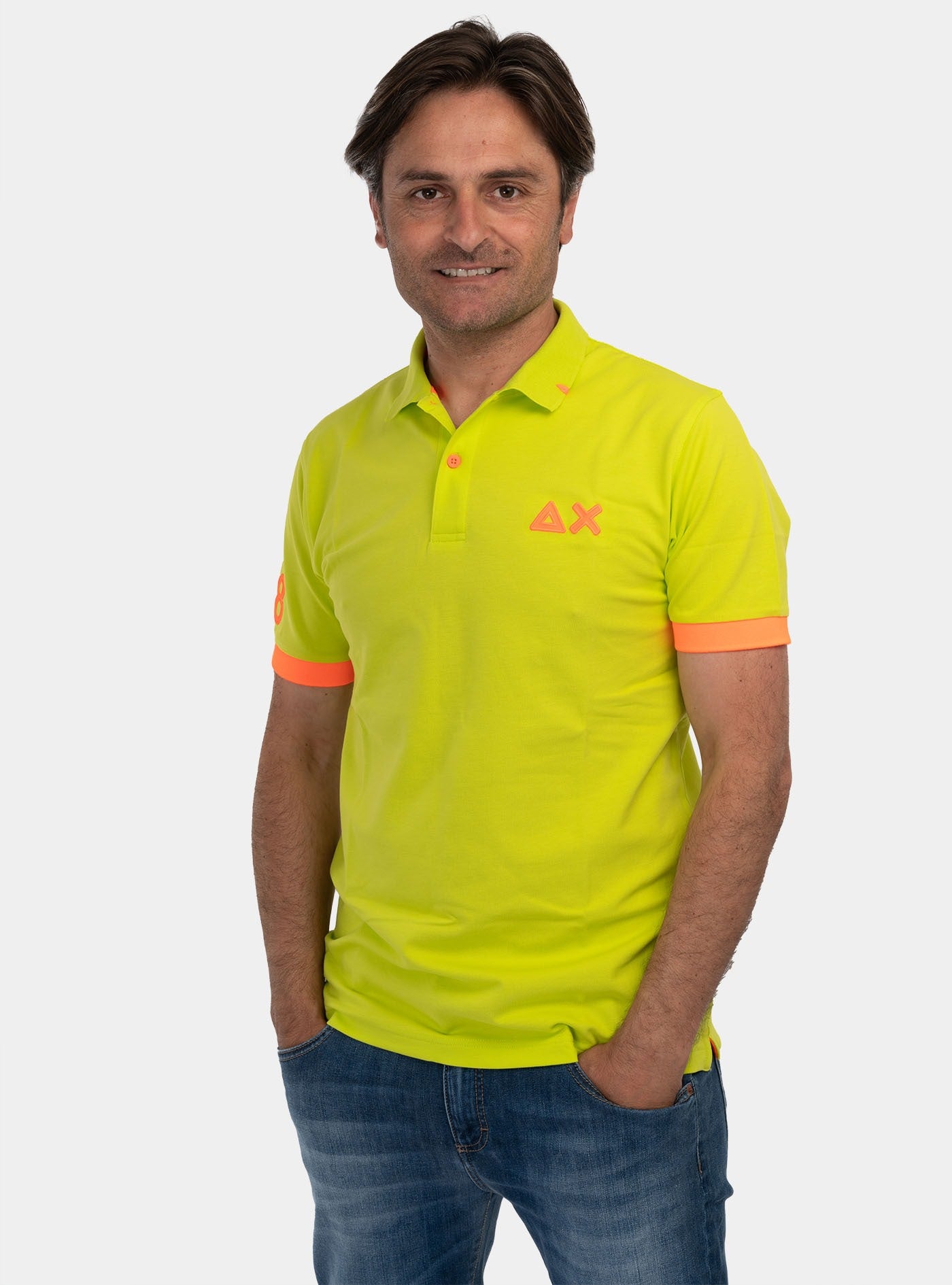 immagine-1-sun-68-polo-logo-fluo-lime-polo-a34122-68