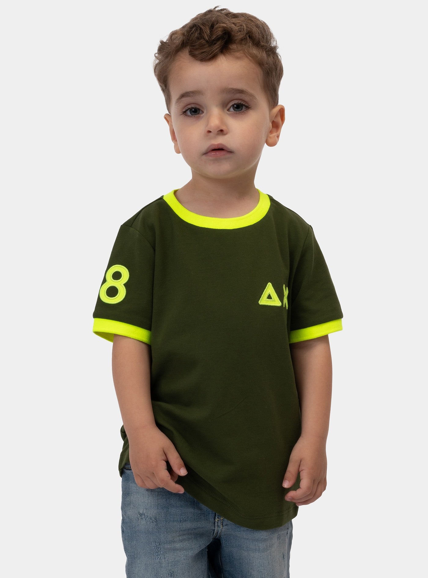 immagine-1-sun-68-t-shirt-logo-fluo-verde-scuro-t-shirt-t34325-37