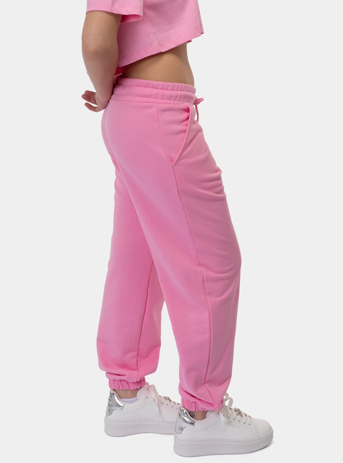 immagine-2-gaelle-pantalone-felpa-rosa-fenicottero-pantaloni-gaabw00388-ptts0032-ro04