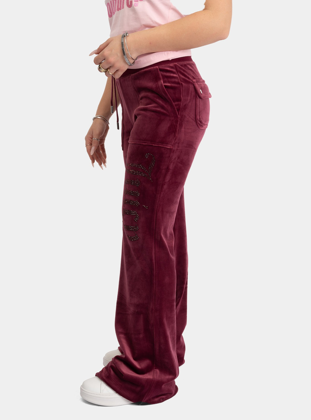 JUICY COUTURE Jewel Layla Low Rise Pant Tawn Women's Sweatshirt Other ...