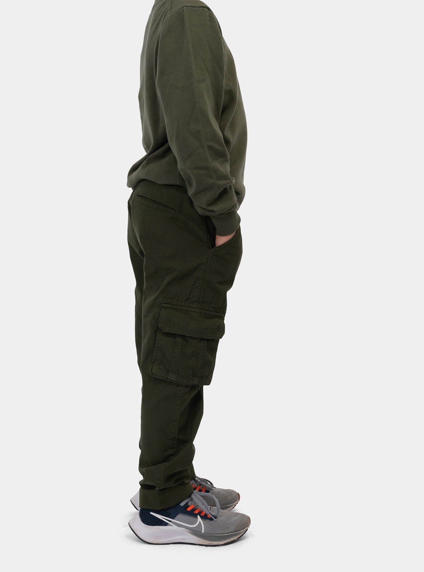 immagine-2-roy-rogers-rbb105-new-cargo-boy-c0085-army-green-pantaloni-rbb105-c0085