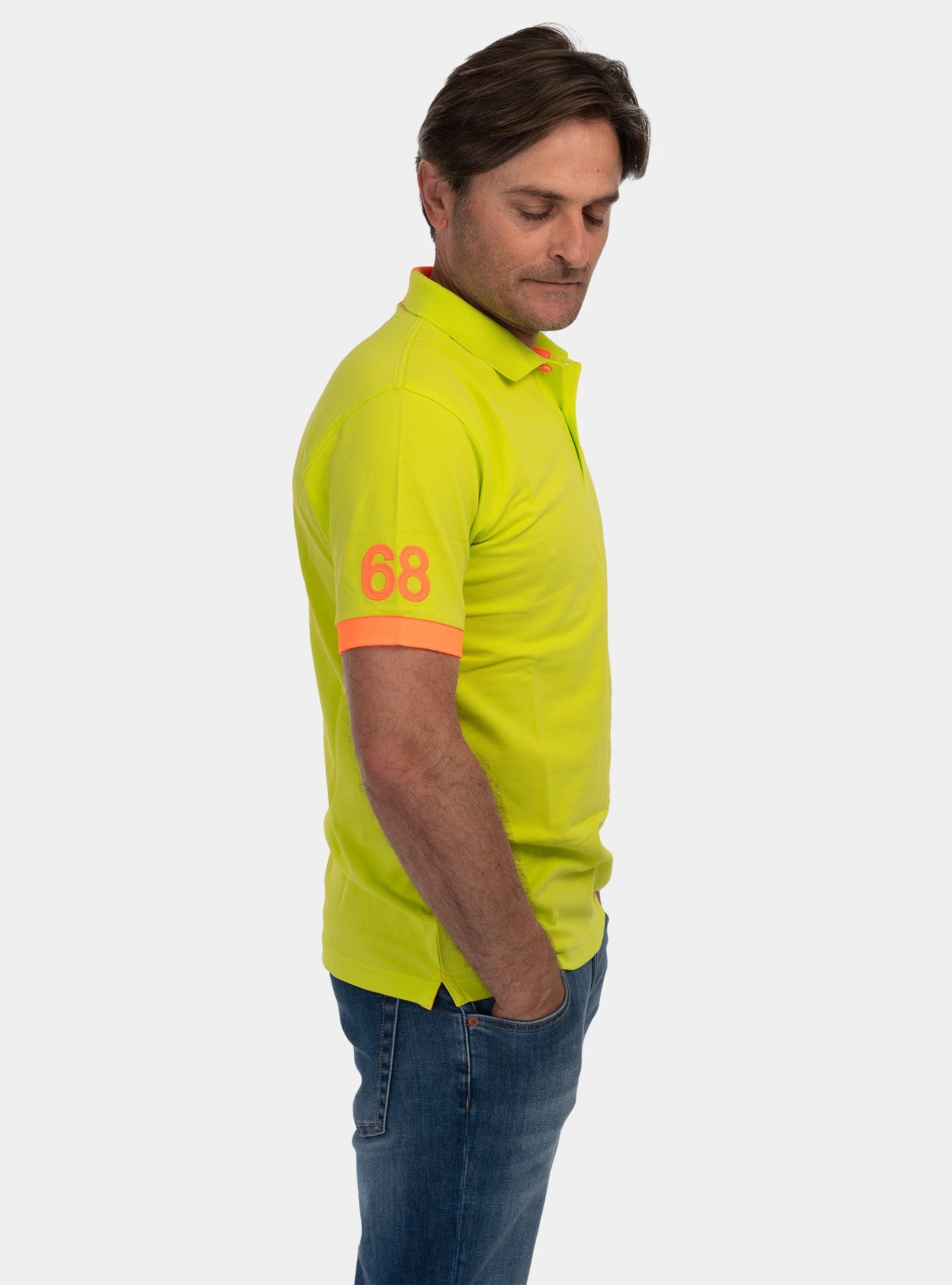 immagine-2-sun-68-polo-logo-fluo-lime-polo-a34122-68