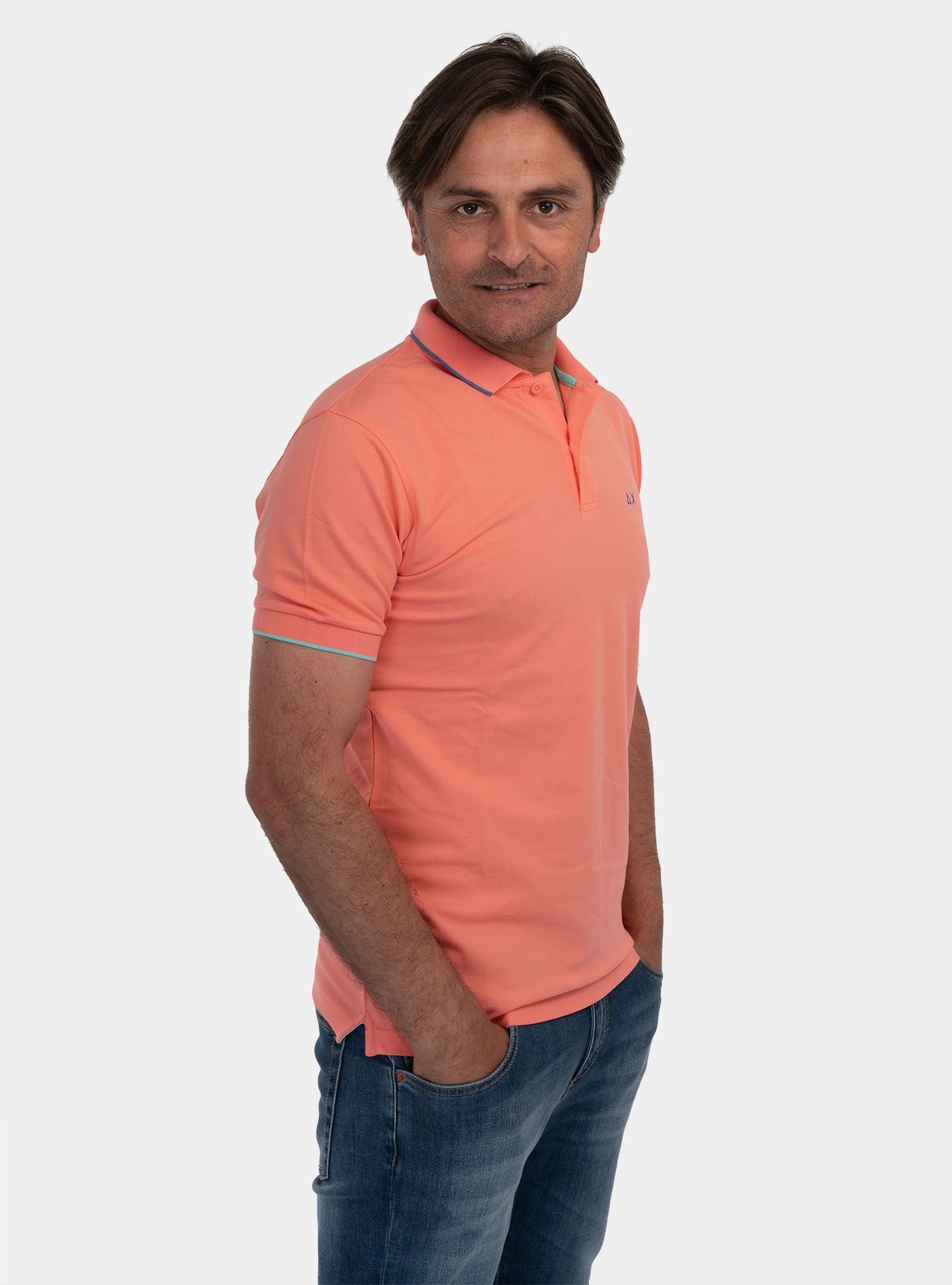 immagine-2-sun-68-polo-small-stripes-on-collar-fenicottero-polo-a34113-14