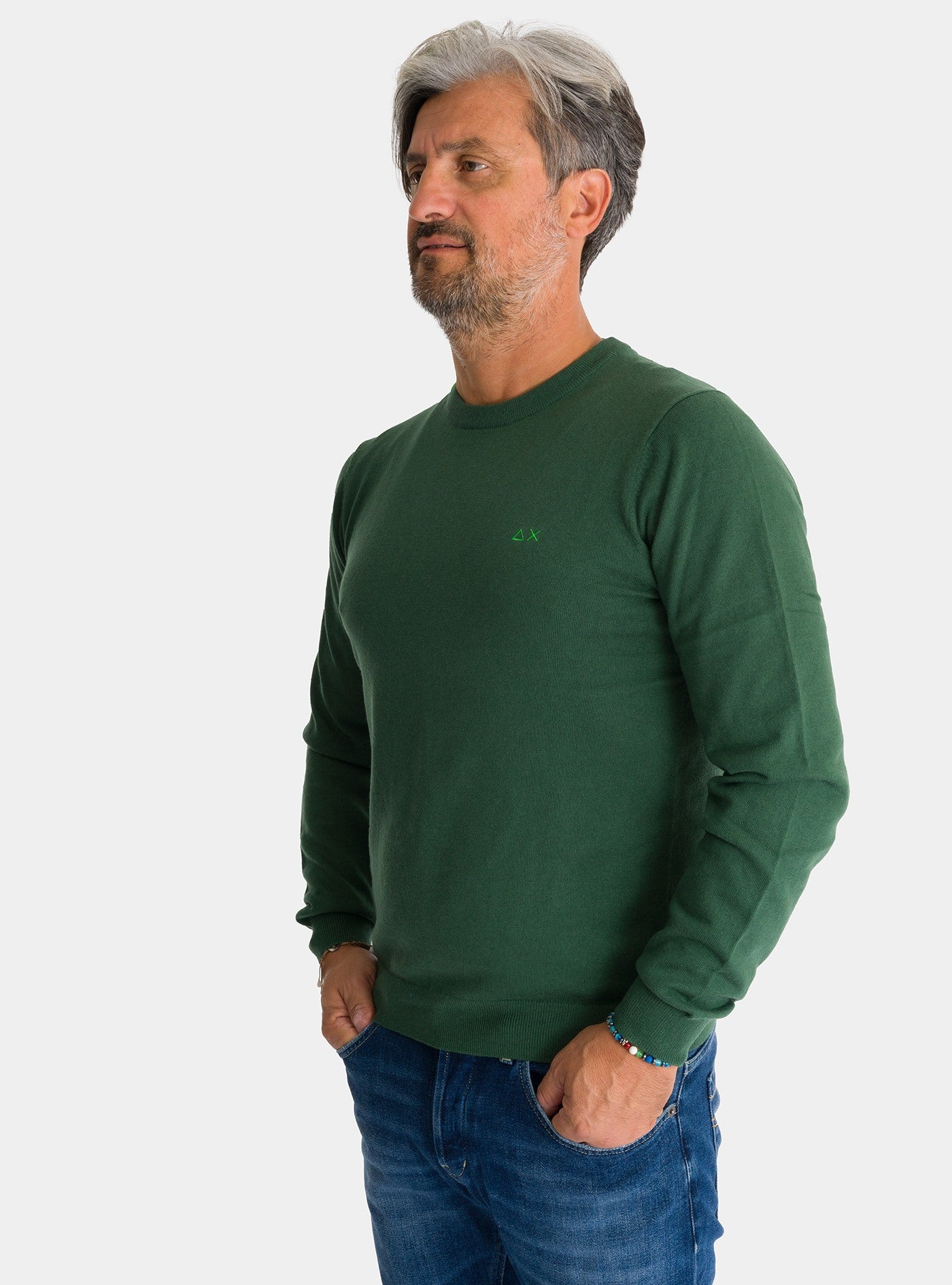 immagine-2-sun-68-round-solid-verde-scuro-maglia-k44101-37