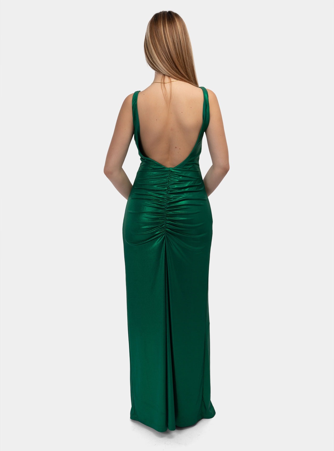 immagine-3-gaelle-abito-jersey-lurex-verde-abito-gaabw00726-pttj0022-ve03