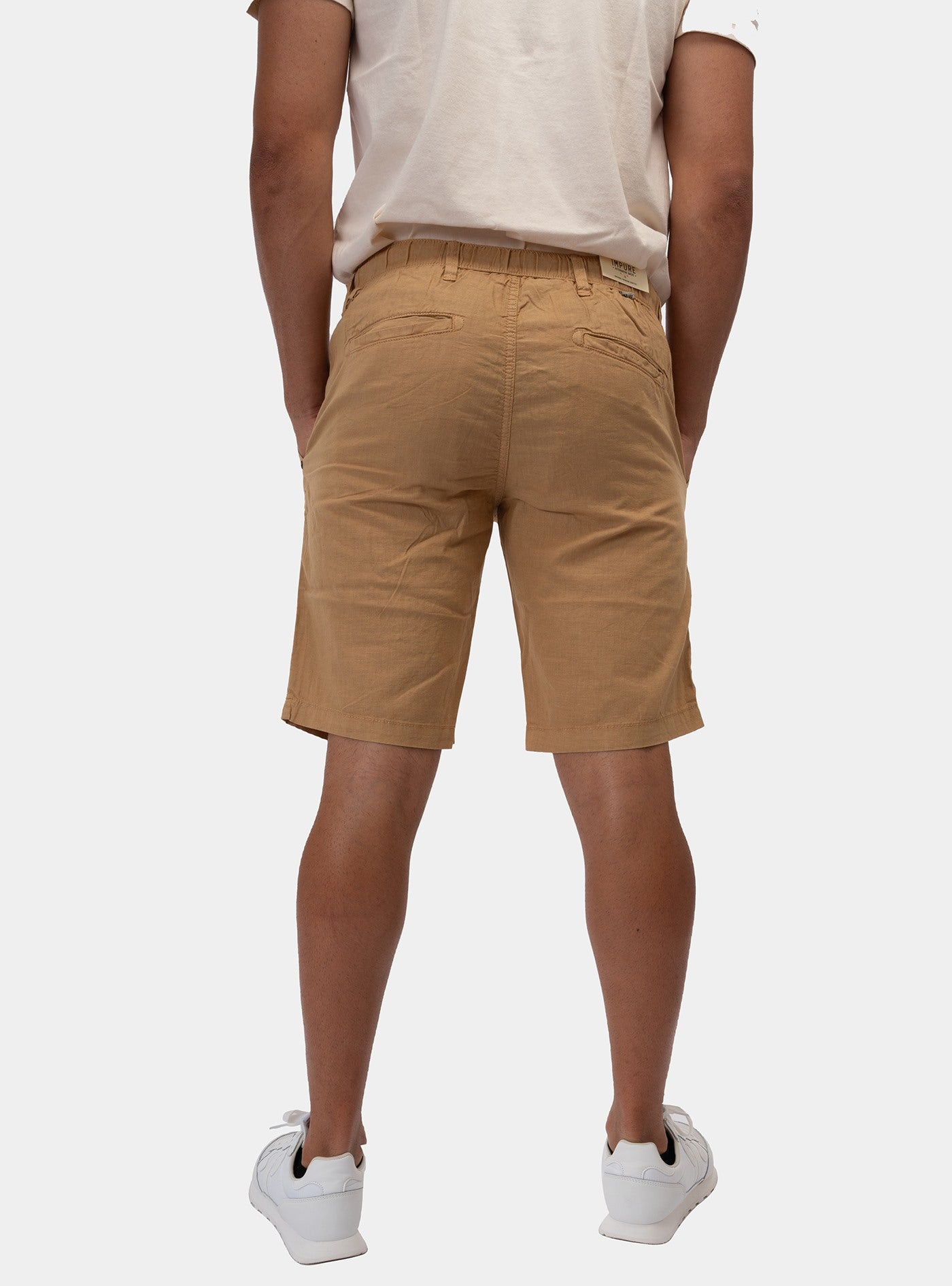 immagine-3-impure-chino-short-comfort-elastic-misto-lino-beige-bermuda-im24ssbm-chs1939-c51