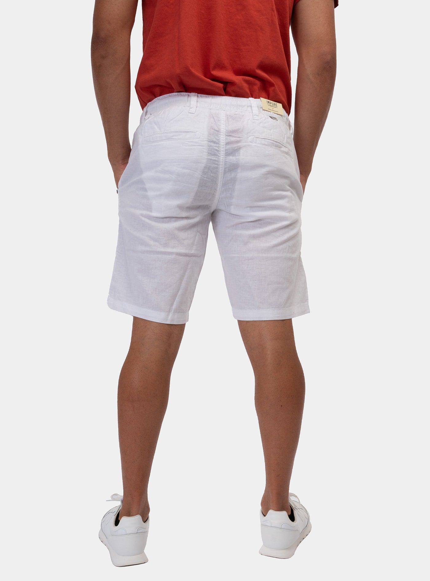 immagine-3-impure-chino-short-comfort-elastic-misto-lino-white-bermuda-im24ssbm-chs1939-c24