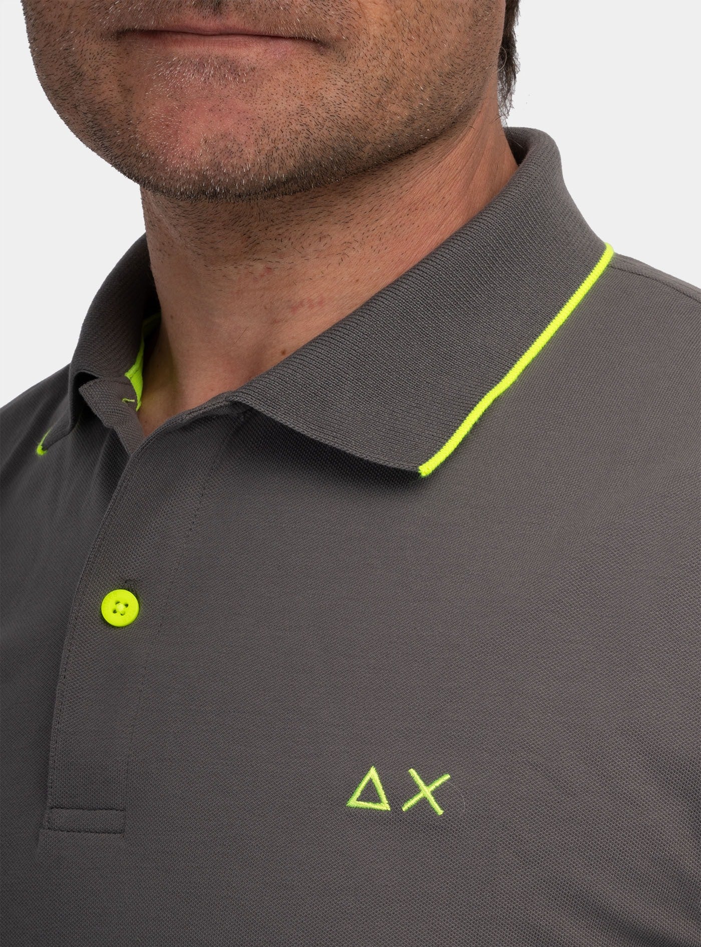 immagine-4-sun-68-polo-small-stripes-fluo-inchiostro-polo-a34120-99