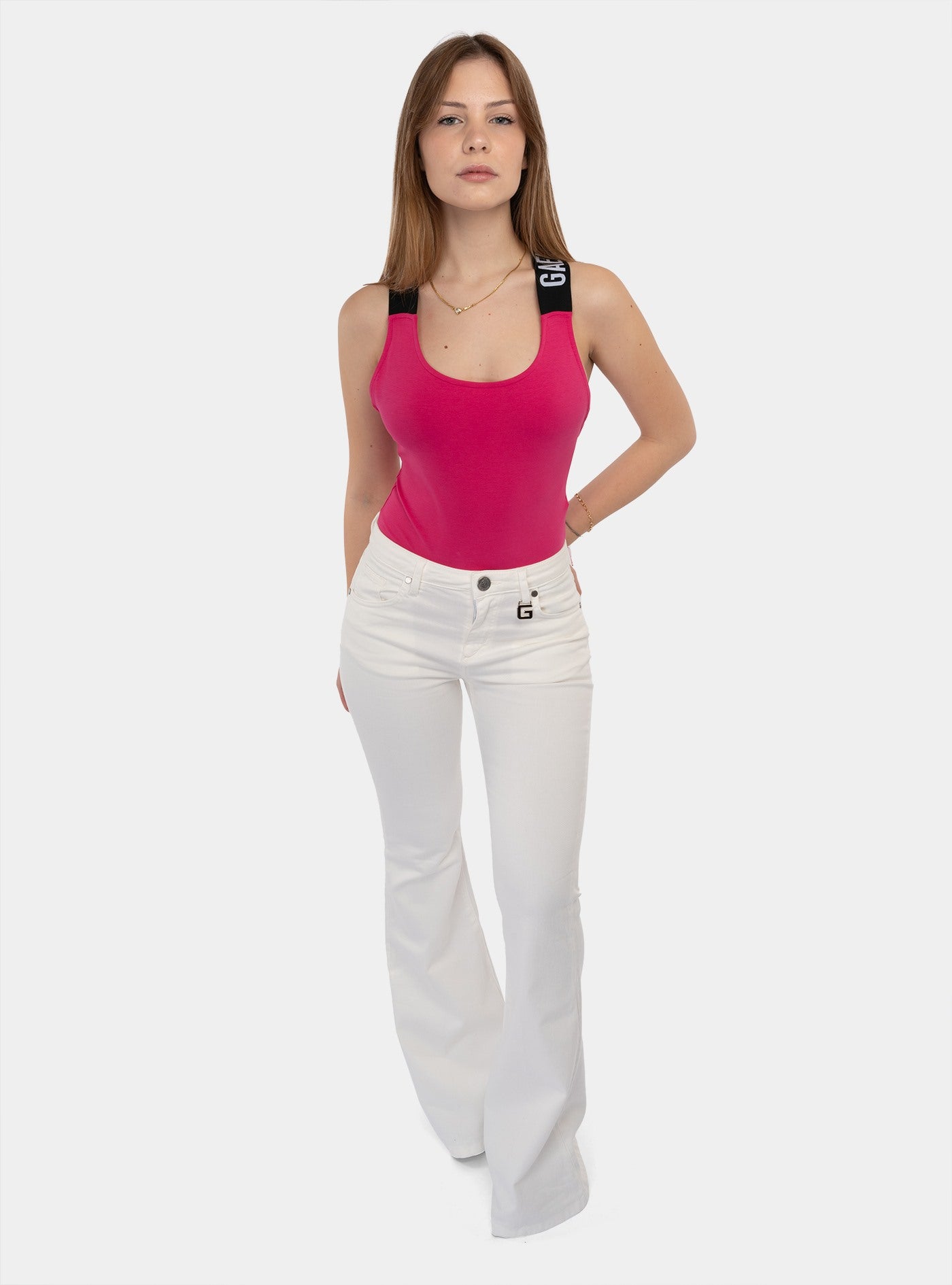 immagine-5-gaelle-pantalone-denim-bianco-pantaloni-gaabw00326-mtfi0002-bii01