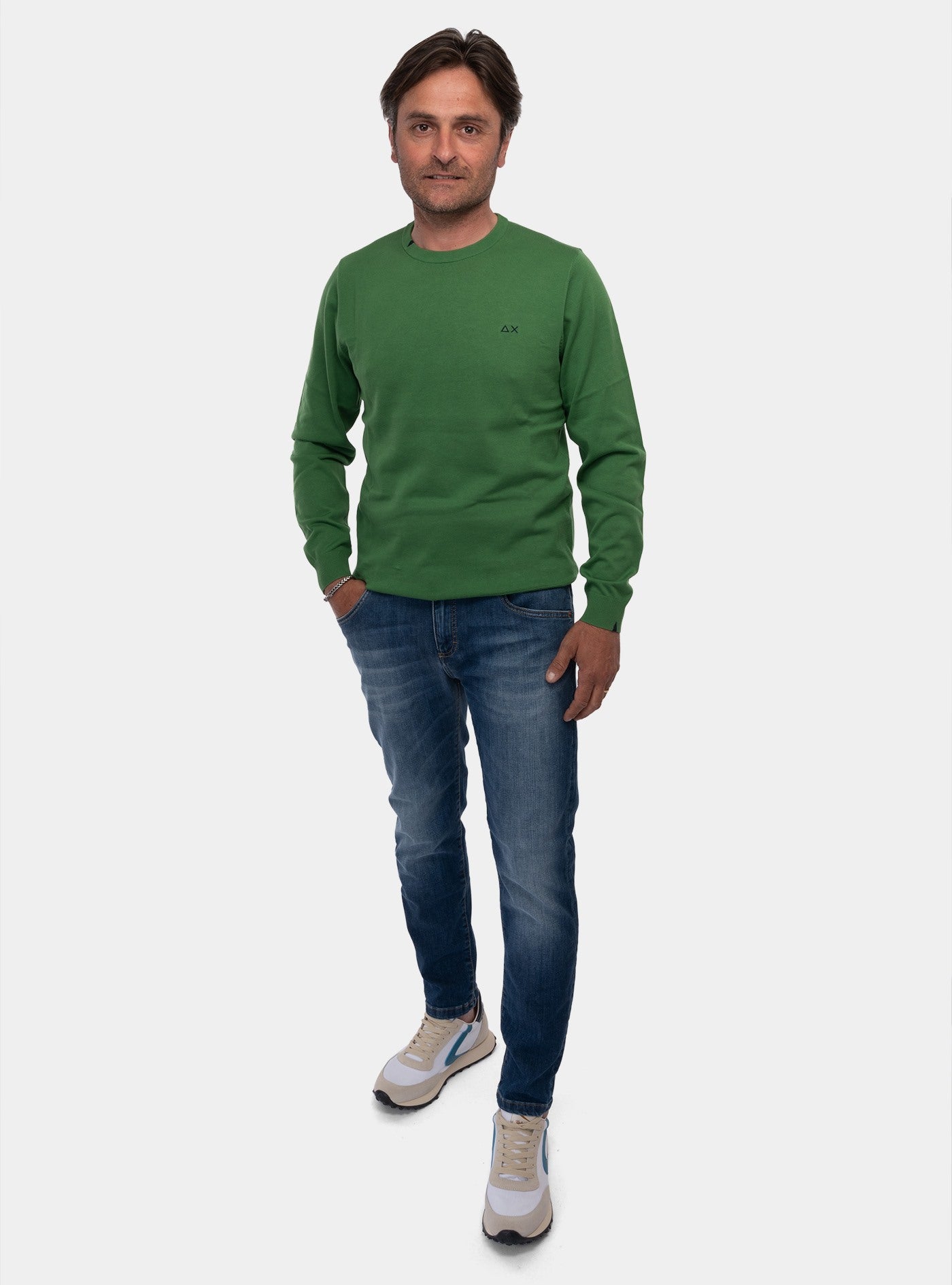 immagine-5-sun-68-round-neck-solid-verde-prato-maglia-k34101-88